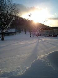 2月12日　風向；南西　風速；9m/s  新雪；0cm