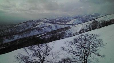 天気:晴れ　風向:西南西　風速:５m　気温２℃　ニセコアンヌプリ