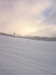 1月3日　風向:北　風速：8m/s　新雪：5cm