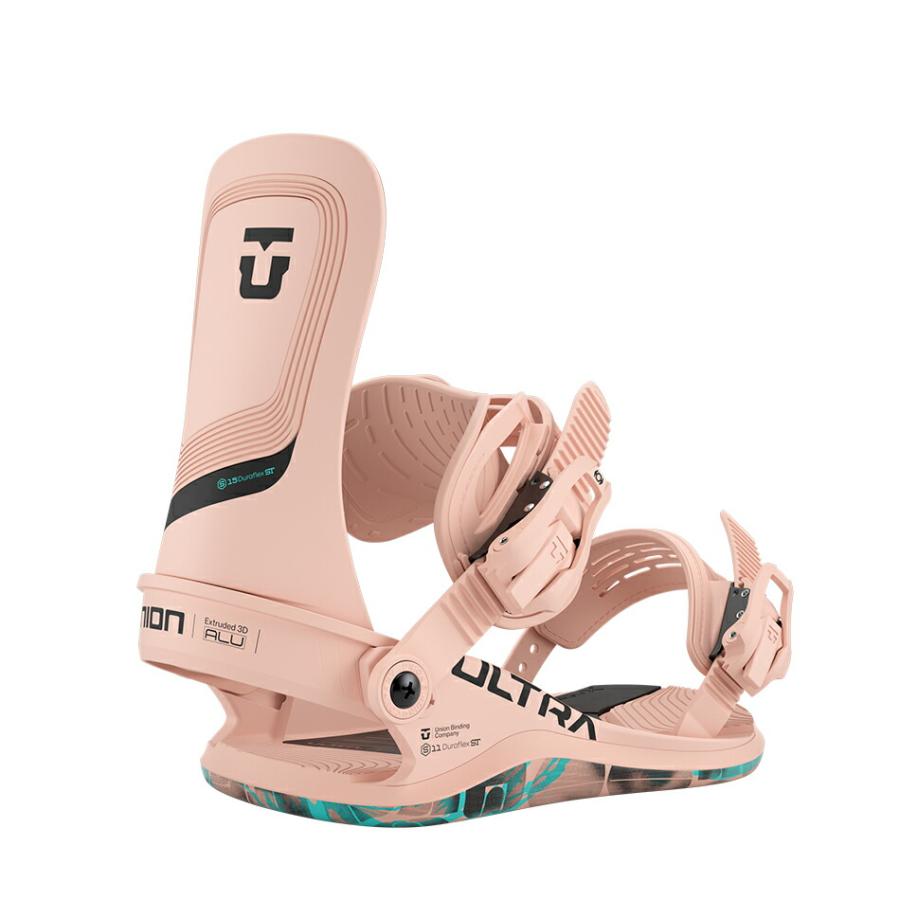 UNION スノーボード ビンディング ピンク/ブラック 早期ご予約品・25-26 ULTRA - PINK【UNION BINDING】WOMEN'S