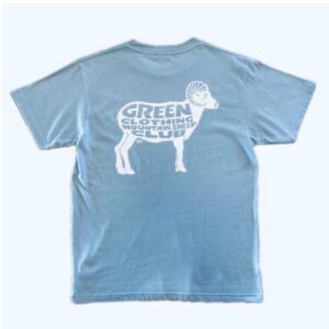 MOUNTAIN SHEEP CLUB TEE - ストーンブルー【GREENCLOTHING】