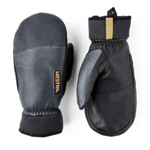 Army Leather Wool Terry Mitt・Grey【HESTRA】